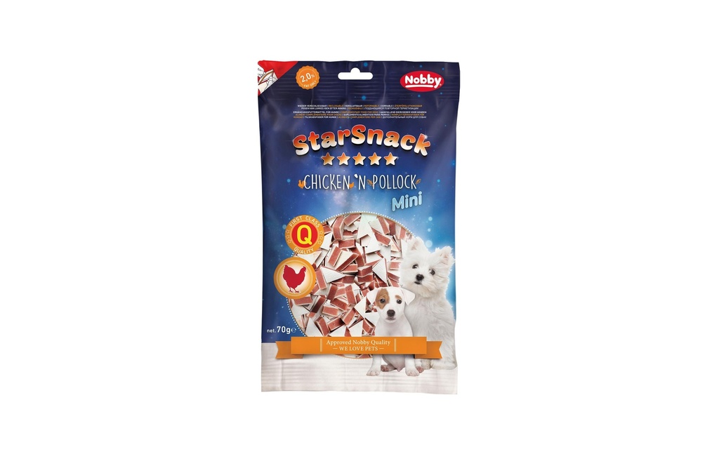 Nobby Friandise StarSnack MINI Chicken`n Pollock, 70 g