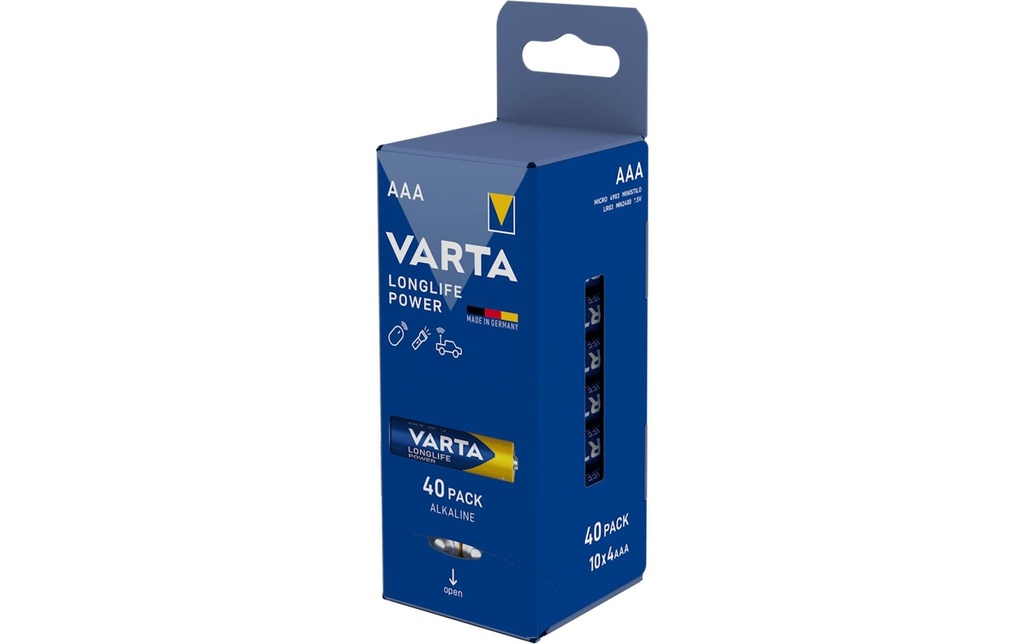 Varta Pile Longlife Power AAA , 40 Pièce/s