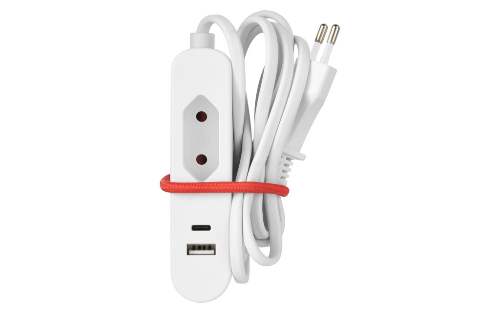 SKROSS Bloc multiprises 1 x prise européenne, USB-A+C, 1.5 m