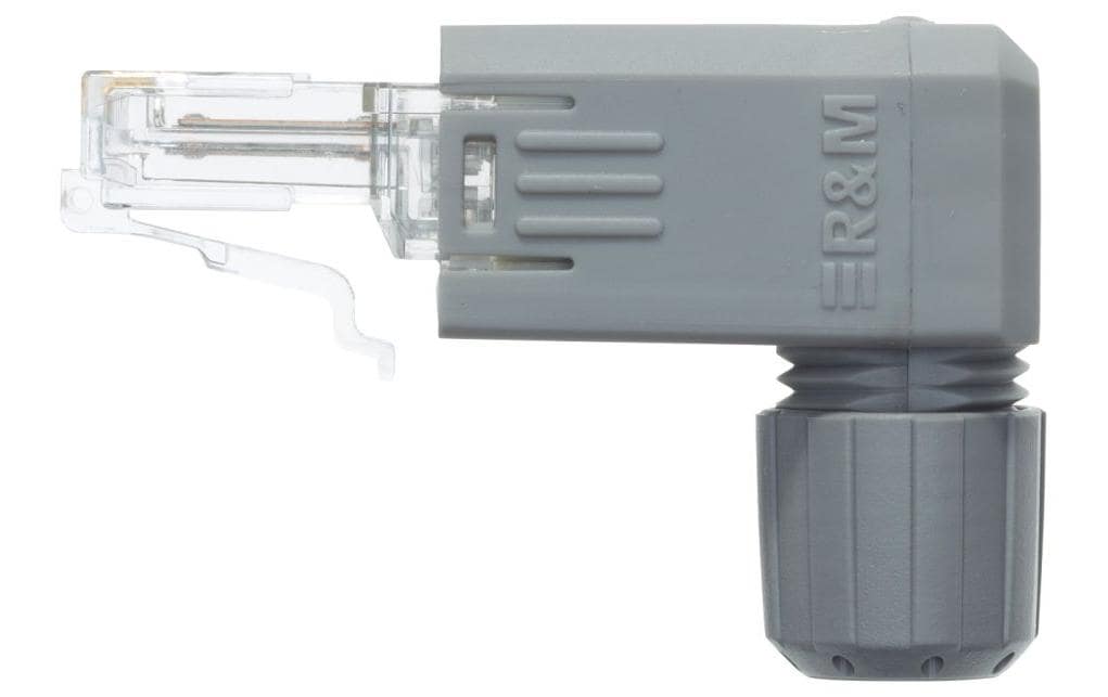 R&M Connecteur FM45 Cat. 5e, 90°, 1 Pièce/s, Gris