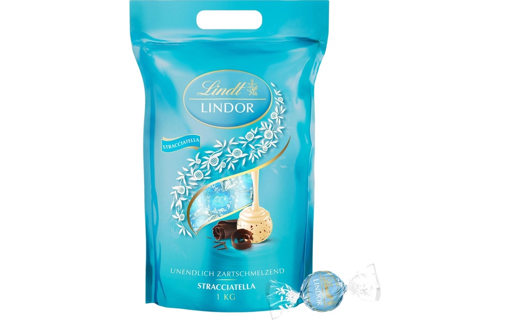 Lindt Pralines au chocolat Boules Lindor Stracciatella 1000 g