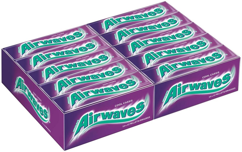 Airwaves Chewing-gum Cool Cassis 30 x 14 g