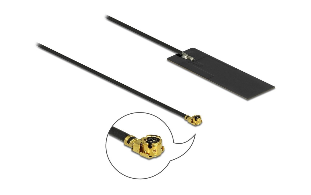 Delock Antenne Wi-Fi MHF I MHF I 4 dBi Rayonnement omni directionnel