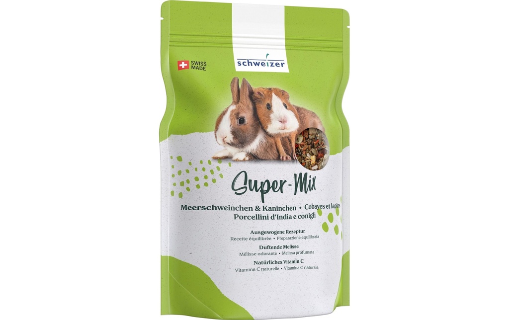 Eric Schweizer Nourriture de base Super-Mix pour lapins & cobayes, 900 g