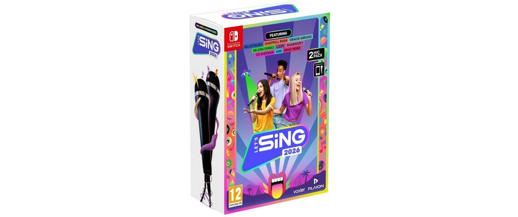 GAME Let's Sing 2026 + 2 Mics pour Switch International Version