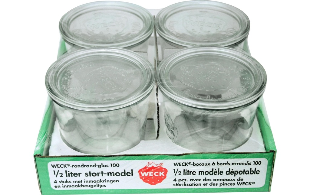 Weck Set de bocaux de conservation 580 ml