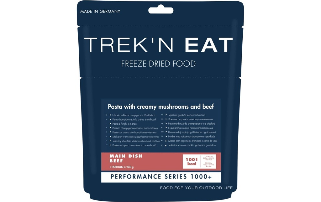 Trek 'N Eat Plat principal Nouilles aux champignons à la crème et au bœuf,