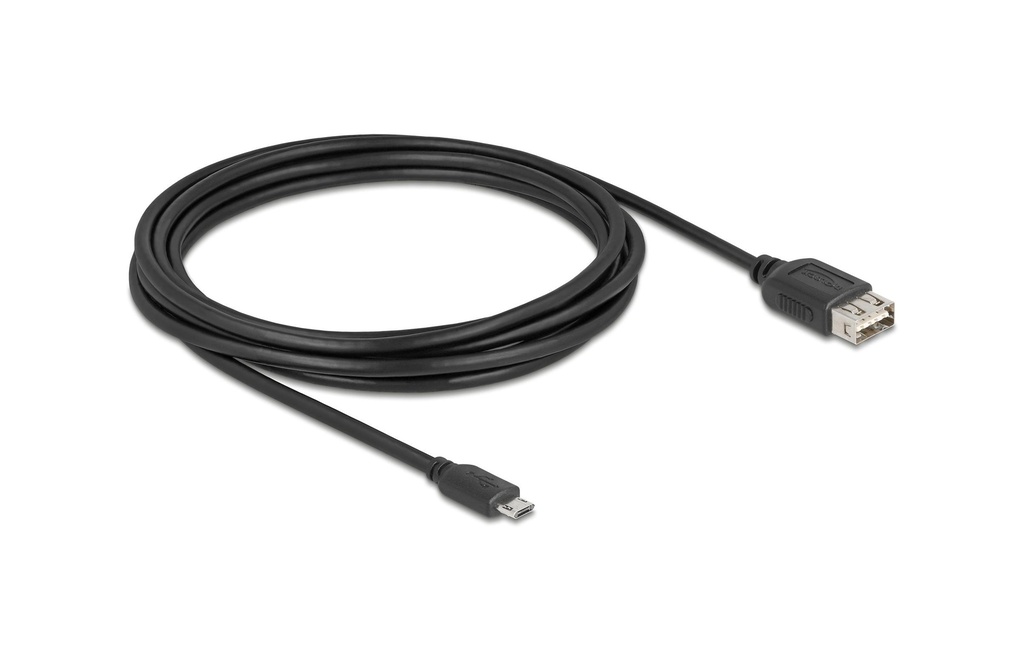 Delock Câble USB 2.0 USB-A - Micro-USB B 3 m