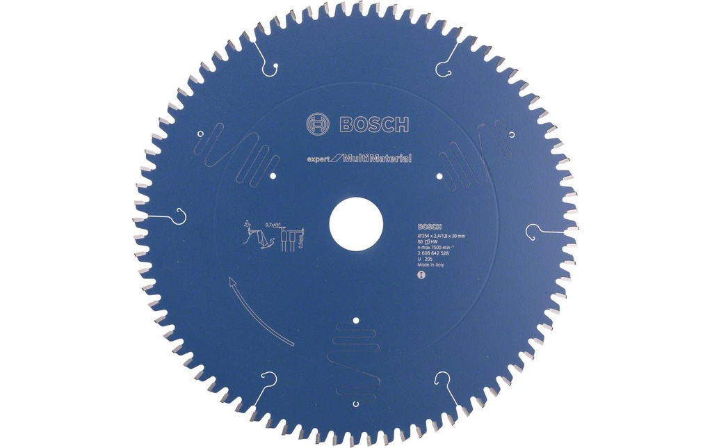 Bosch Professional Lame de scie circulaire Expert Multi Material, 254 x 30 x 2.4 mm, Z 80