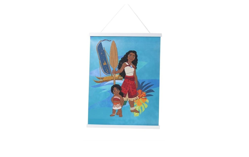 CRAFT Buddy Kits de bricolage Moana Crystal Art Scroll 40 x 50 cm