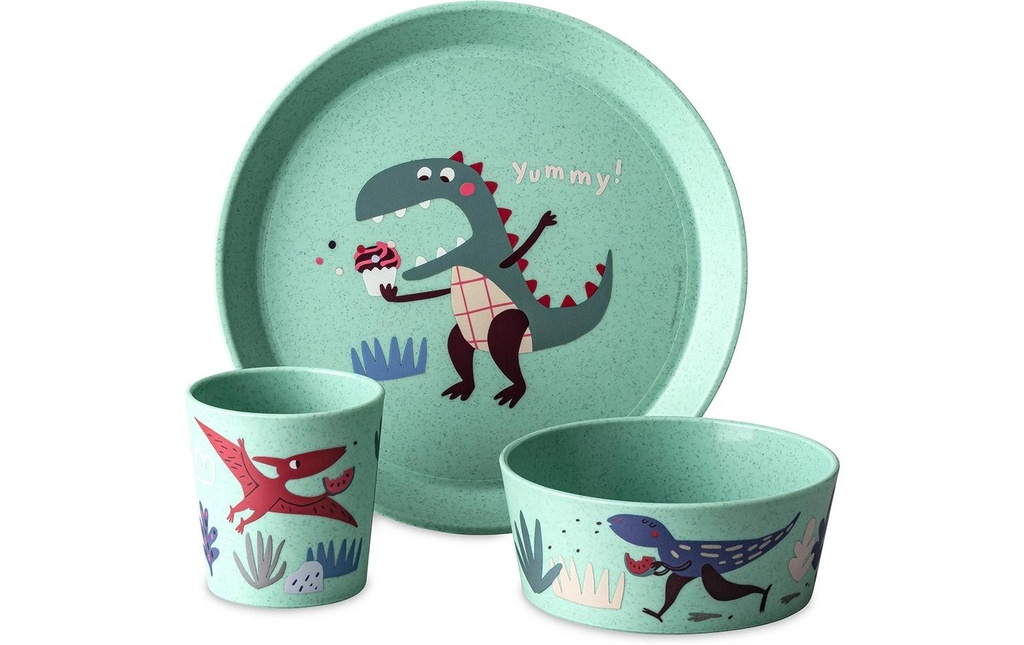 Koziol Service de table pour enfants CONNECT REX sage green
