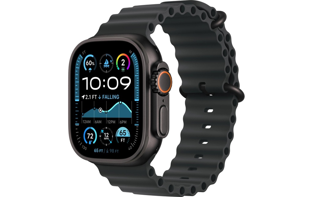 Apple Watch Ultra 2 Black Titanium Ocean Band Noir
