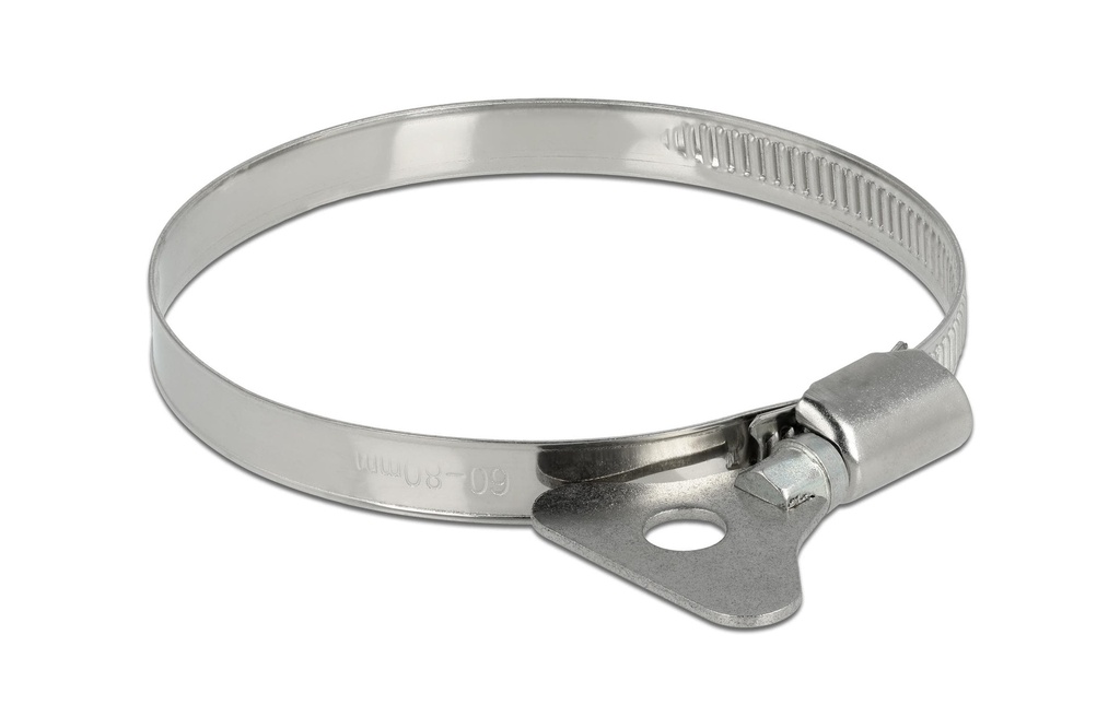 Delock Collier de serrage 60-80 mm 10 pièces