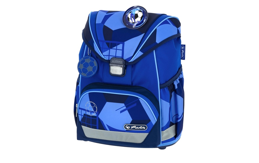 Herlitz Ensemble de sacs à dos pour l’école UltraLight Plus Blue Goal 4 pièces 16 l