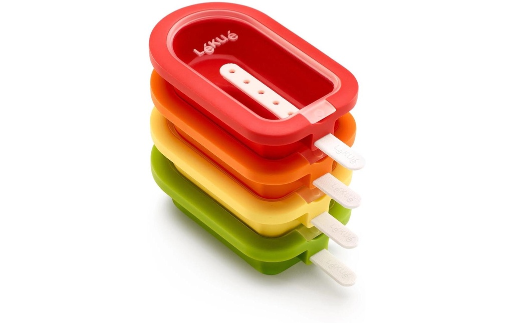 Lékué Moule à glace Silicone, set de 4