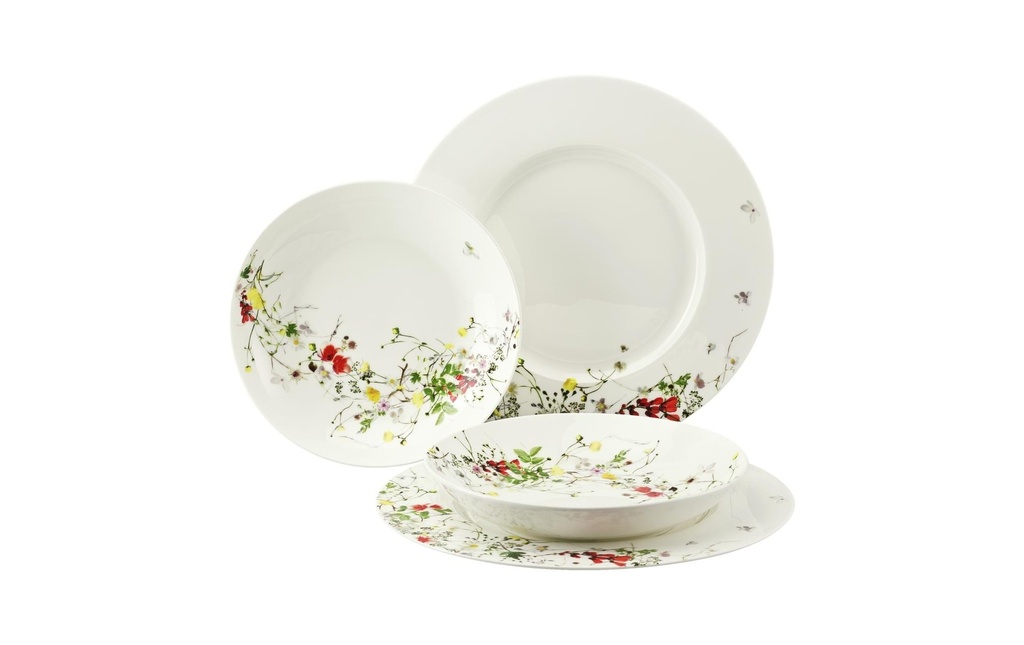 Rosenthal Set d’assiettes Brillance Fleurs Sauvages 4 pièces