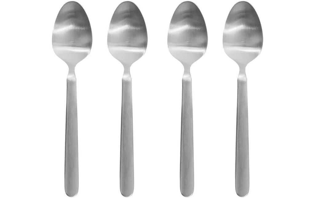 Blomus Cuillère à expresso Stella 4 pièces, Argenté