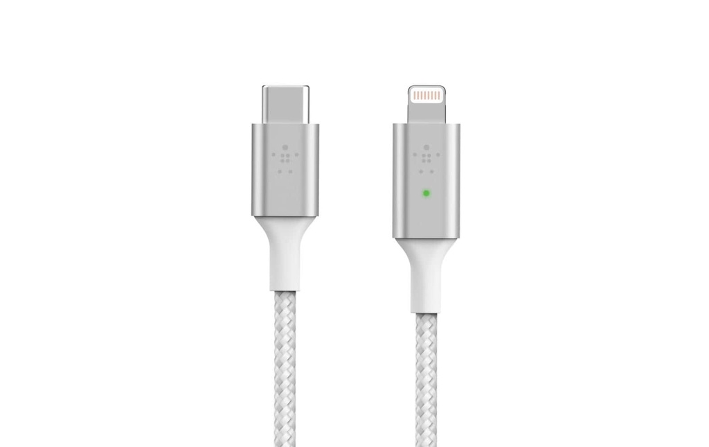 Belkin Câble chargeur USB Boost Charge LED USB-C - Lightning 1.2 m
