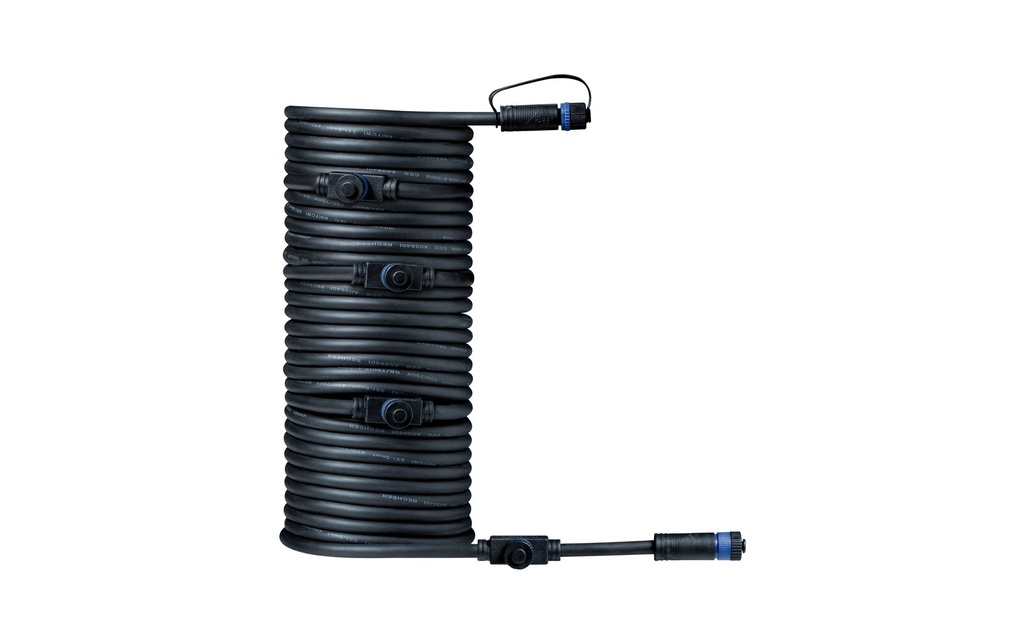 Paulmann Câble de raccordement Plug & Shine 10 m avec 5 vérins