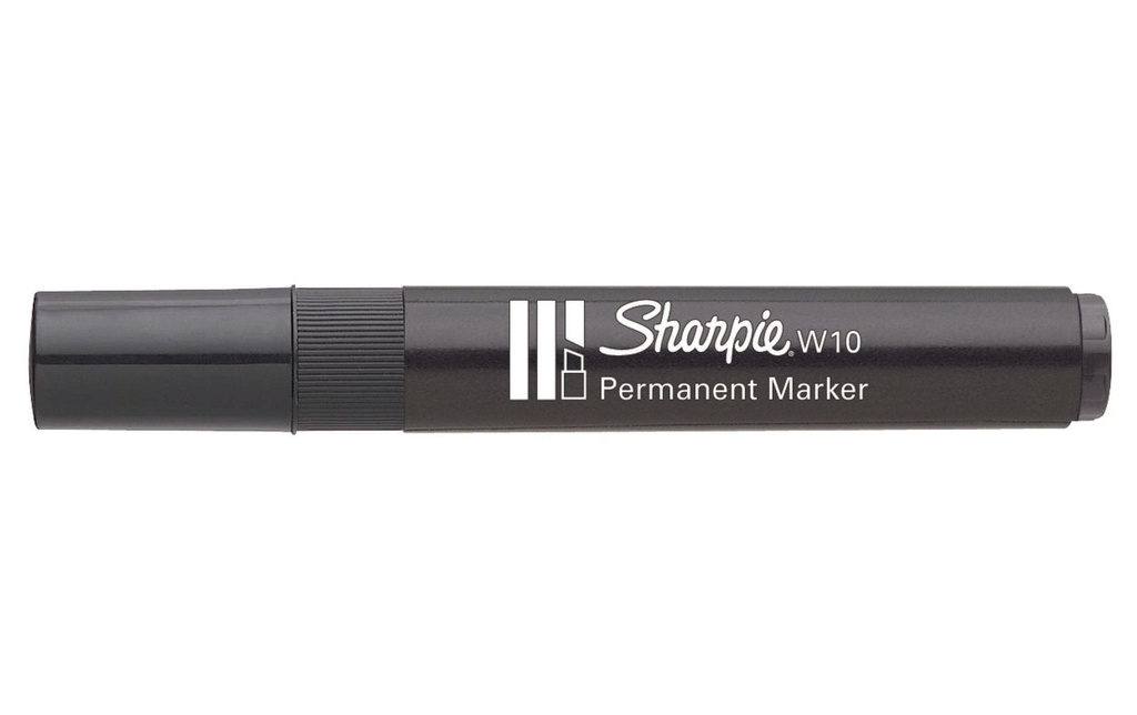 Sharpie Marqueur indélébile W10, 1.5 / 3.5 mm, Noir