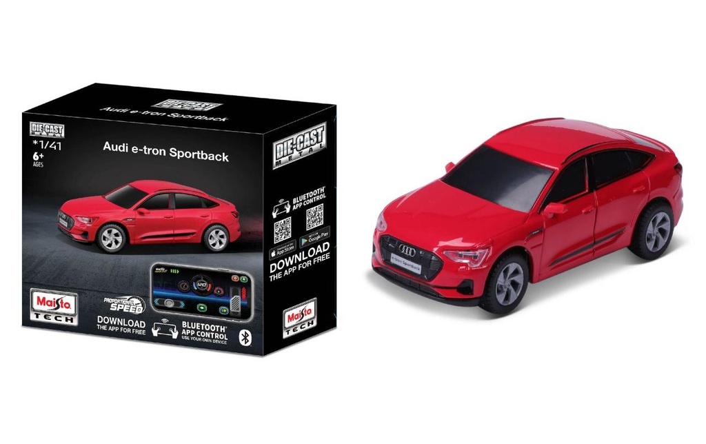 Maisto Voiture RC Power Racer Audi E-tron Bluetooth