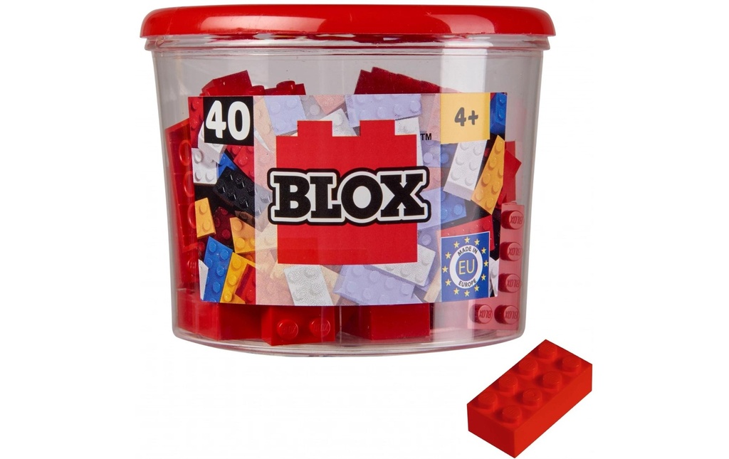 BLOX Briques 40 briques rouges de 8