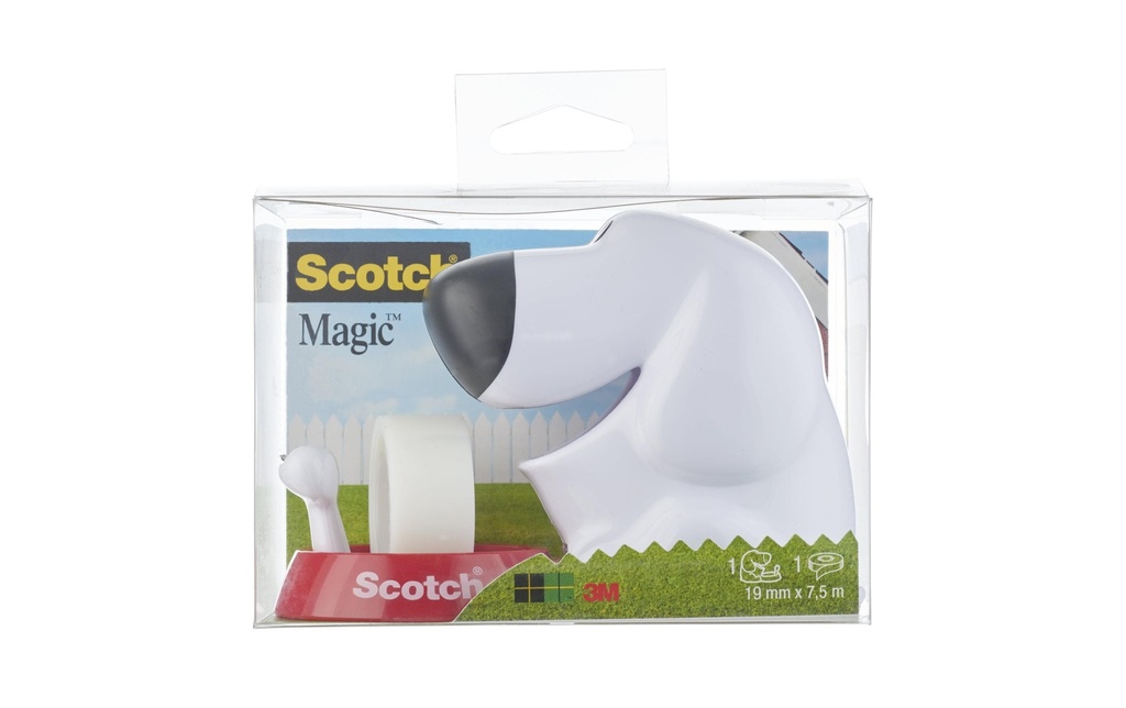 SCOTCH Dérouleur Dog+Mag.810 blanc