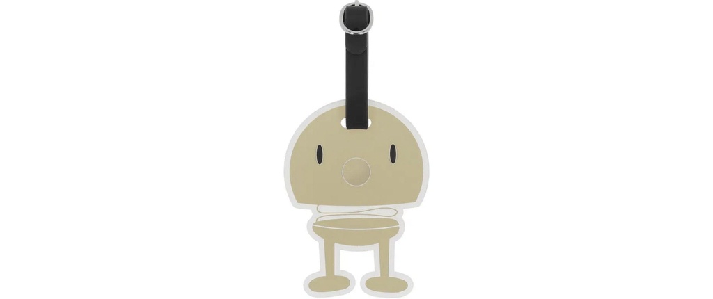 Hoptimist Étiquette pour valise Noir/Beige