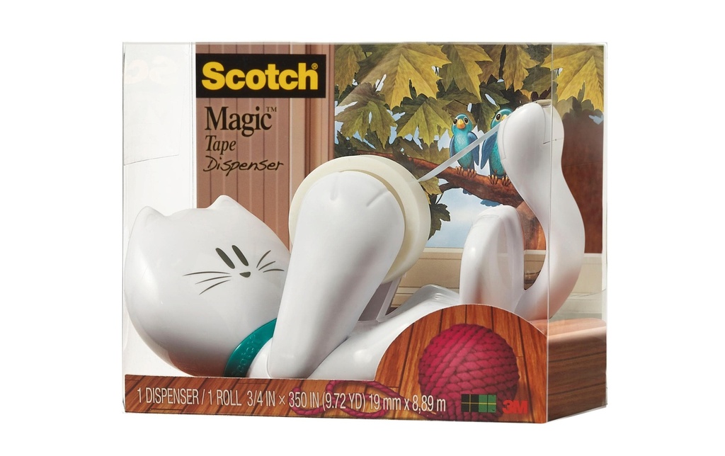 SCOTCH Disp.Kitty+mag.810 blanc