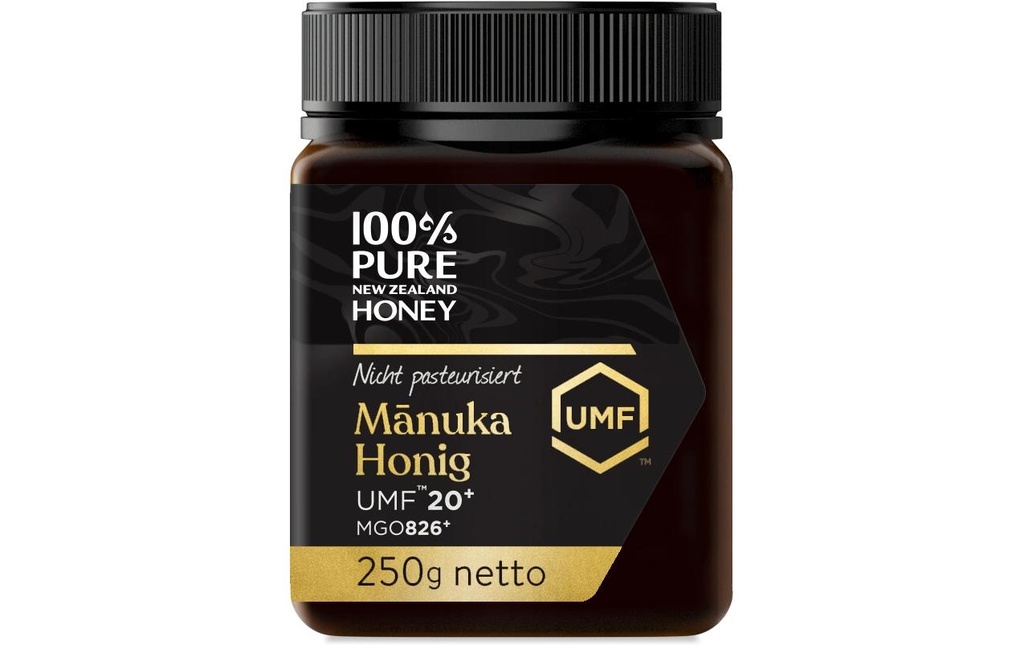 100% Pure New Zealand Honey MGO 826+ Miel de Manuka UMF 20+ 250 g