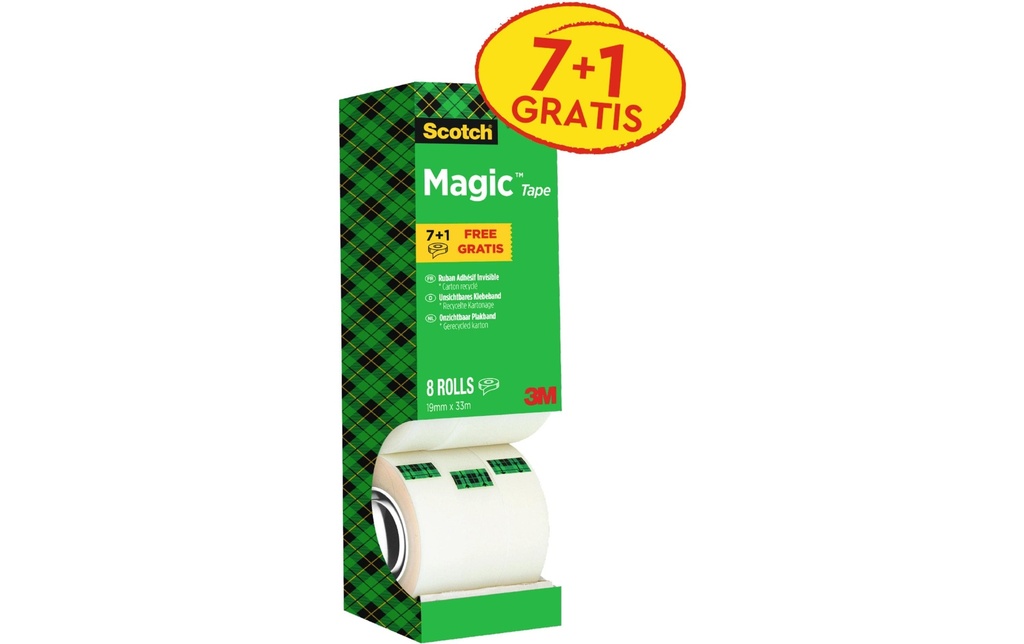 SCOTCH Magic Tape 19mmx33m (8 pces)