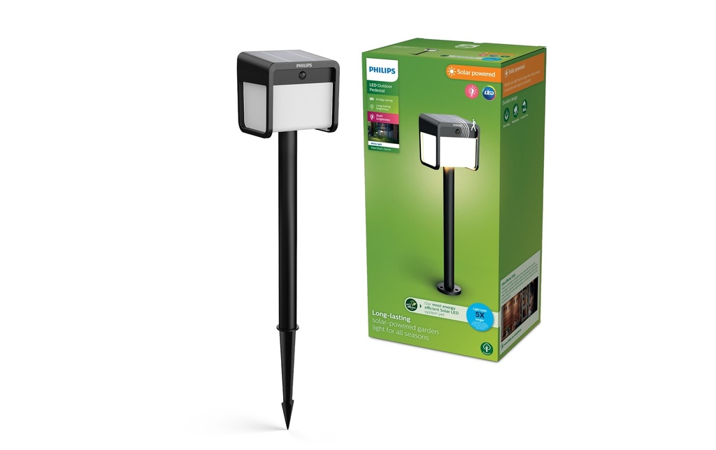Philips Ezra Socle Solar UE 3000K noir