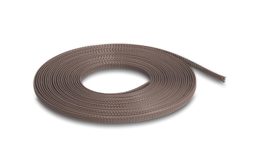 Delock Manchon tressé résistant au rongeurs, 5 m x 3 mm Brun