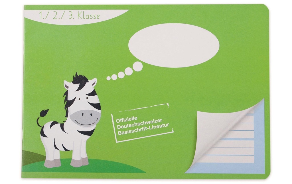ELCO Cahier d'école A5, À lignes, Vert