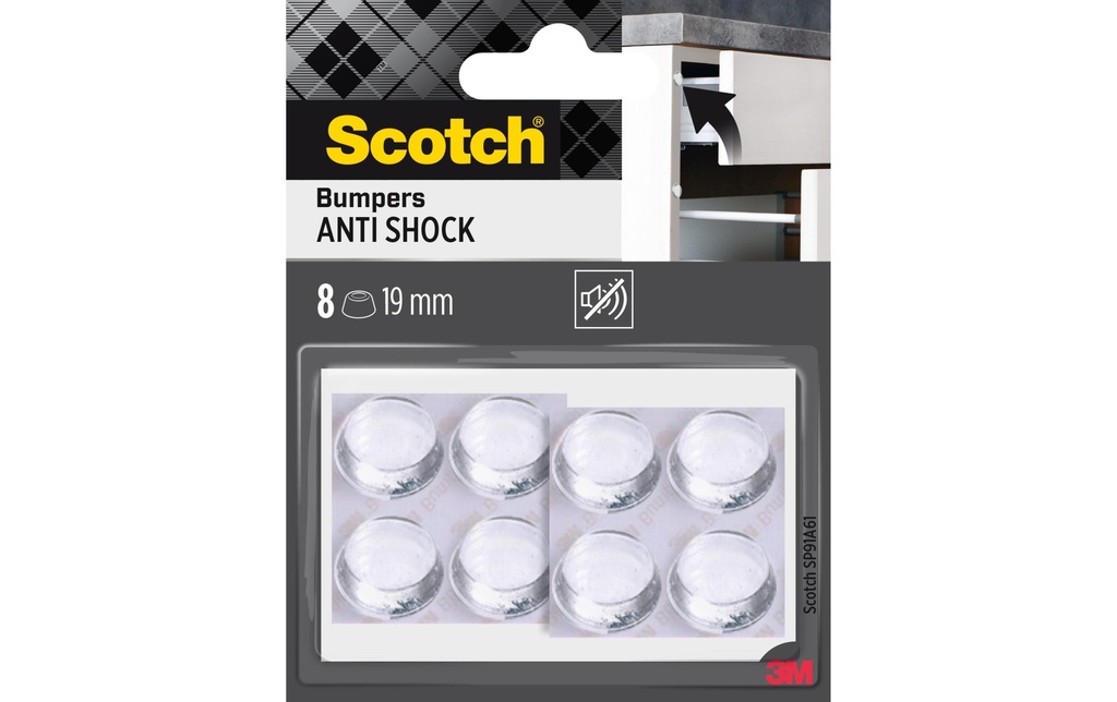 [302910061] SCOTCH Tampons élastiques 19mm (8 pces)