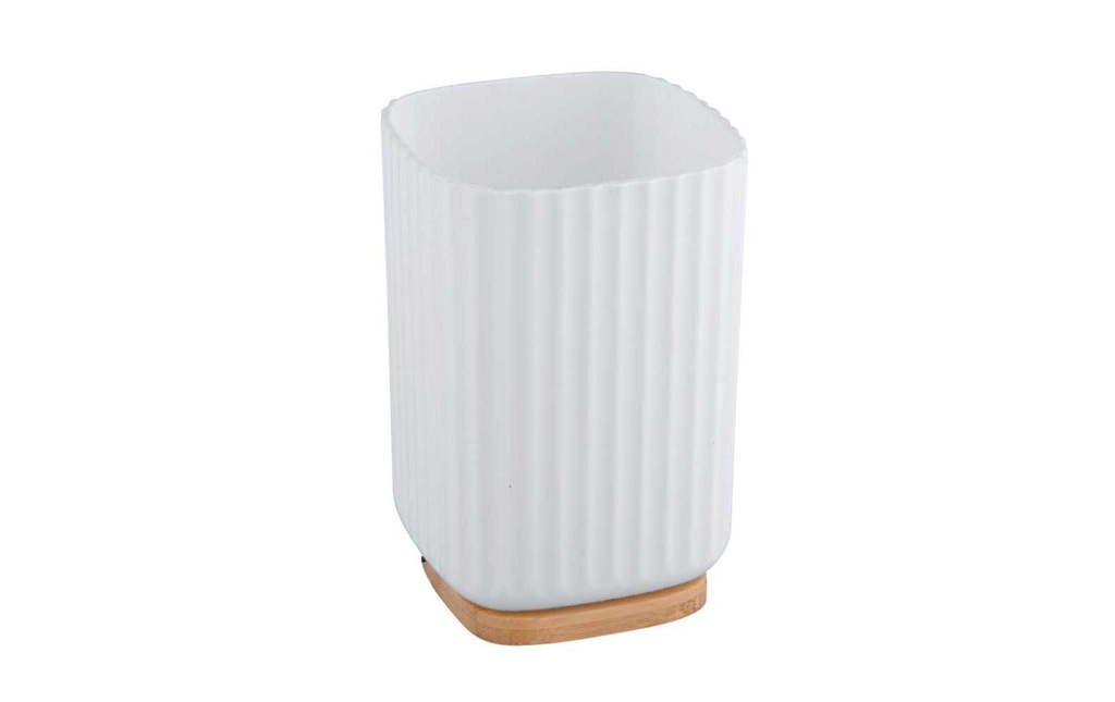 Wenko Gobelet pour le brossage de dents Rotello Blanc
