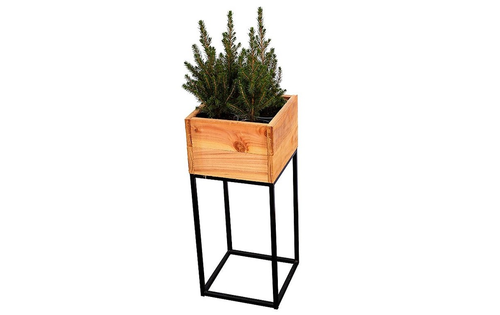 Innovesta Bac à fleurs avec support 30 x 30xH70 cm