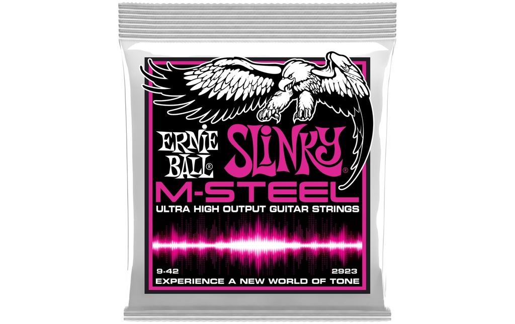 Ernie Ball Cordes de guitare 2923 Slinky M-Steel – Super 09-42