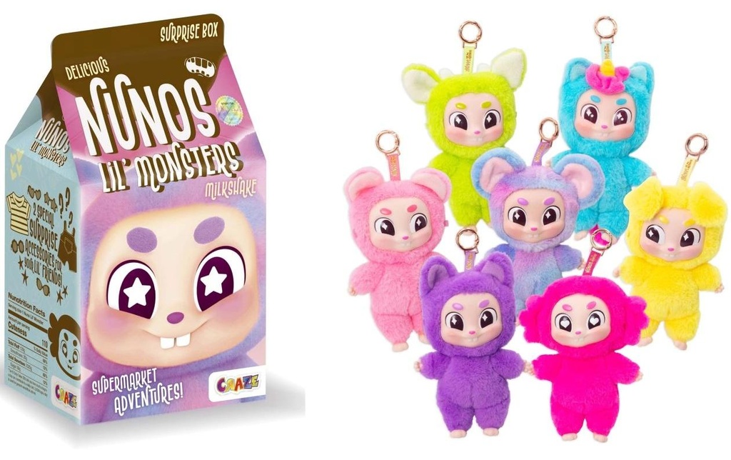 Craze Peluche Nunos Lil' Monsters Assorti