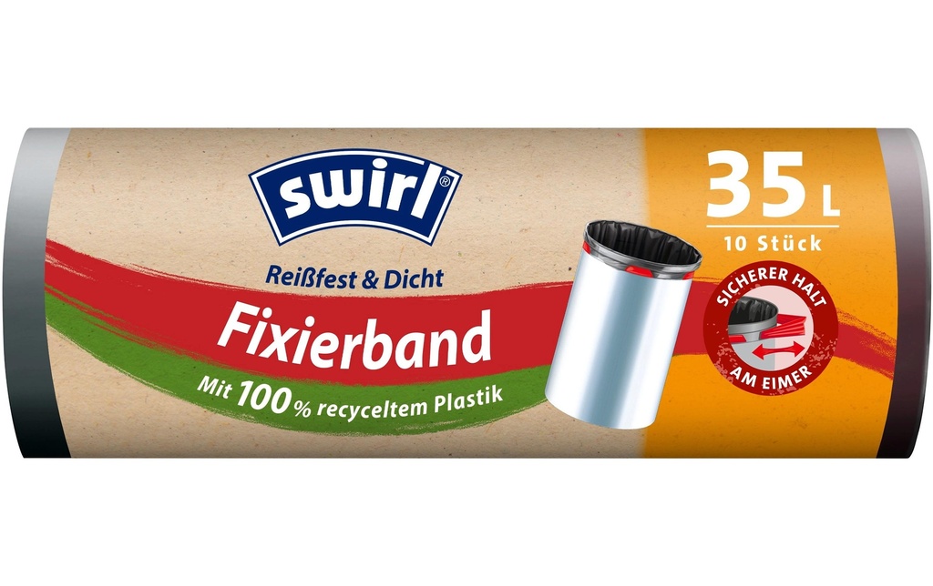 Swirl Sacs poubelle avec bande de fixation 35 l, 10 Pièce/s