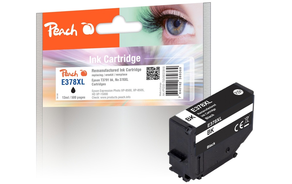 Peach Encre Epson T3791, No 378XL noir