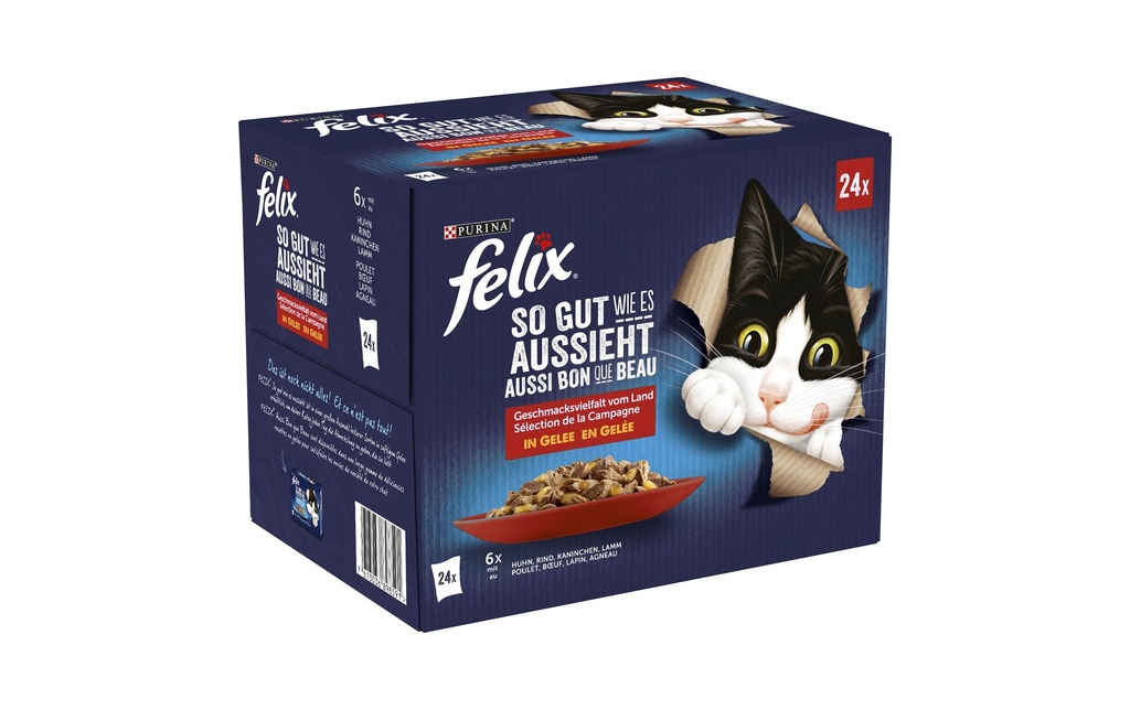 Felix Alimentation humide AGAIL Sélection des viandes, 24 x 85 g