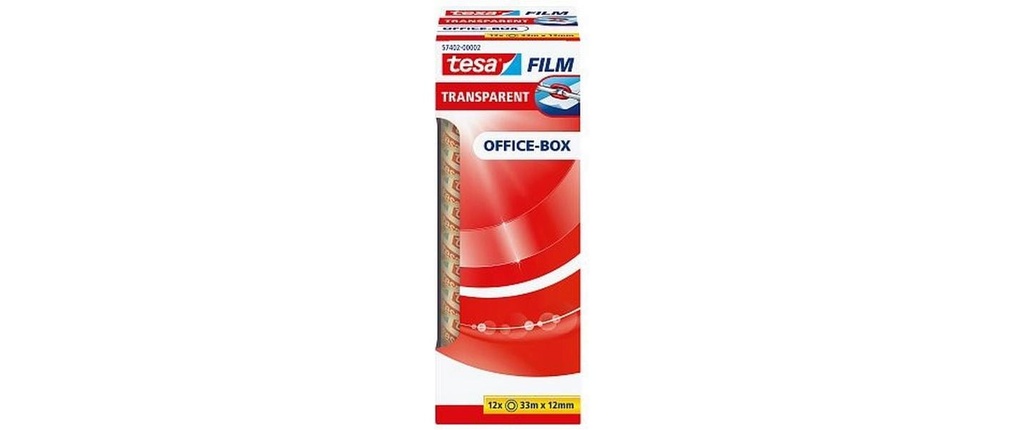 tesa Ruban adhésif tesafilm transparent 57402 12 mm x 33 m