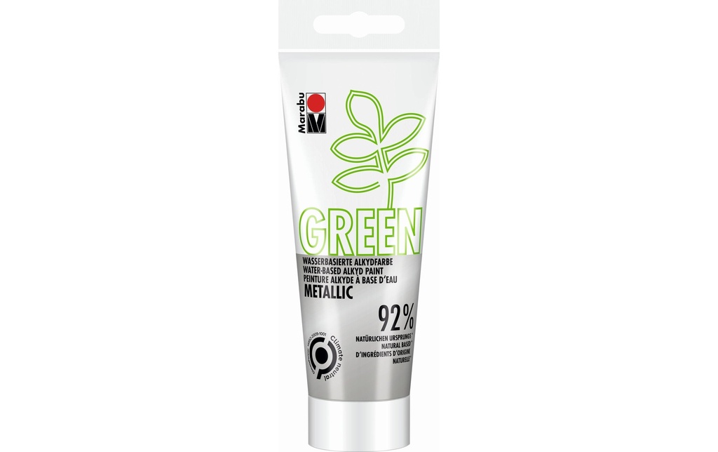 Marabu Peinture pour bricolage Peinture alkyde Green Argent métallisé, 100 ml