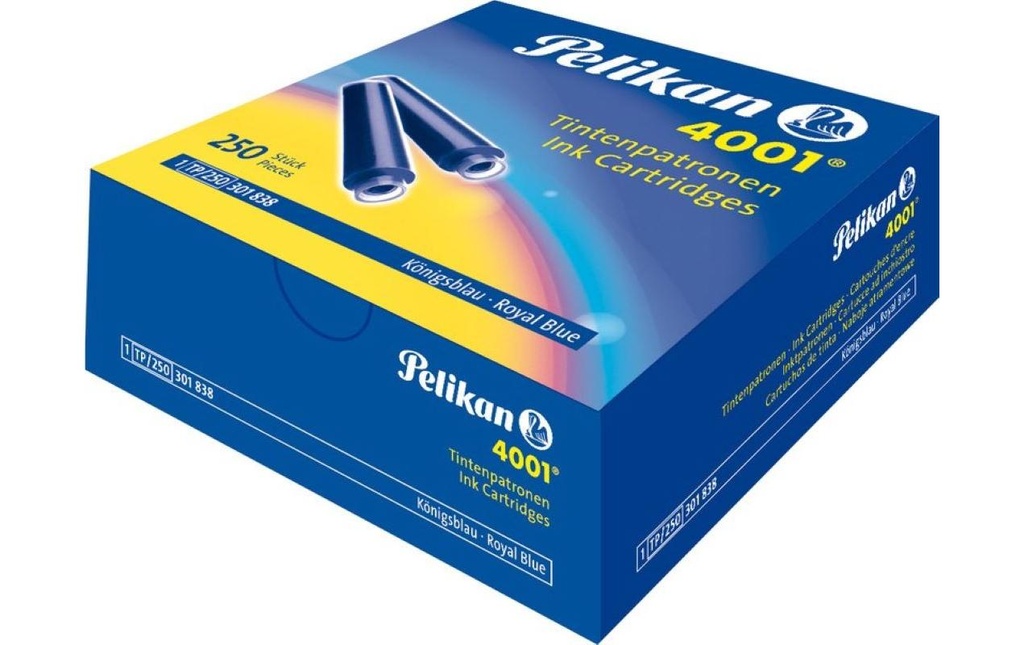 PELIKAN Cartouches 4001 bleu-royal 250 (250 pces)