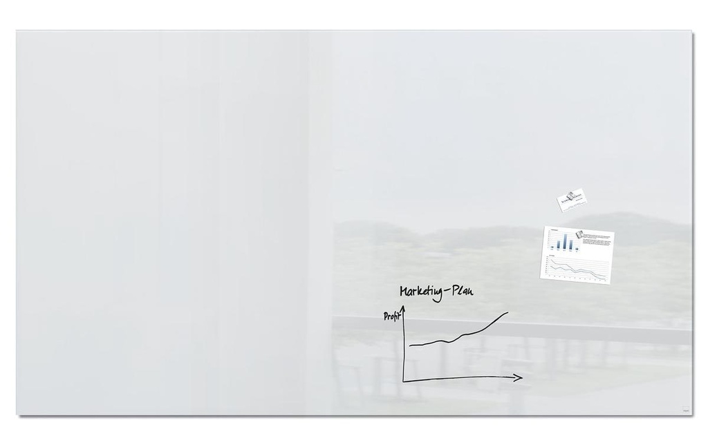 SIGEL Tabl.magnét. 240x120 blanc
