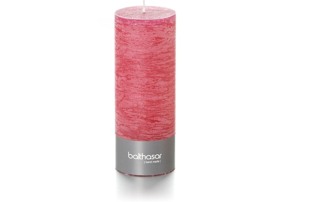 balthasar Bougie cylindrique Rustico 18 x 7 cm, framboise