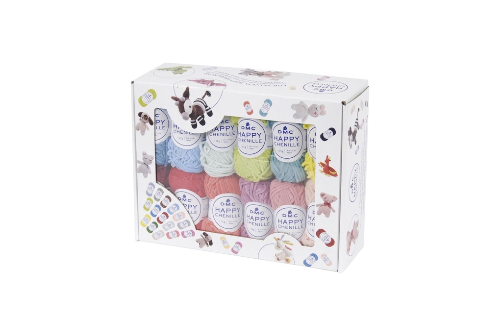 DMC Laine Happy Chenille Set 25 pièces de 38 m