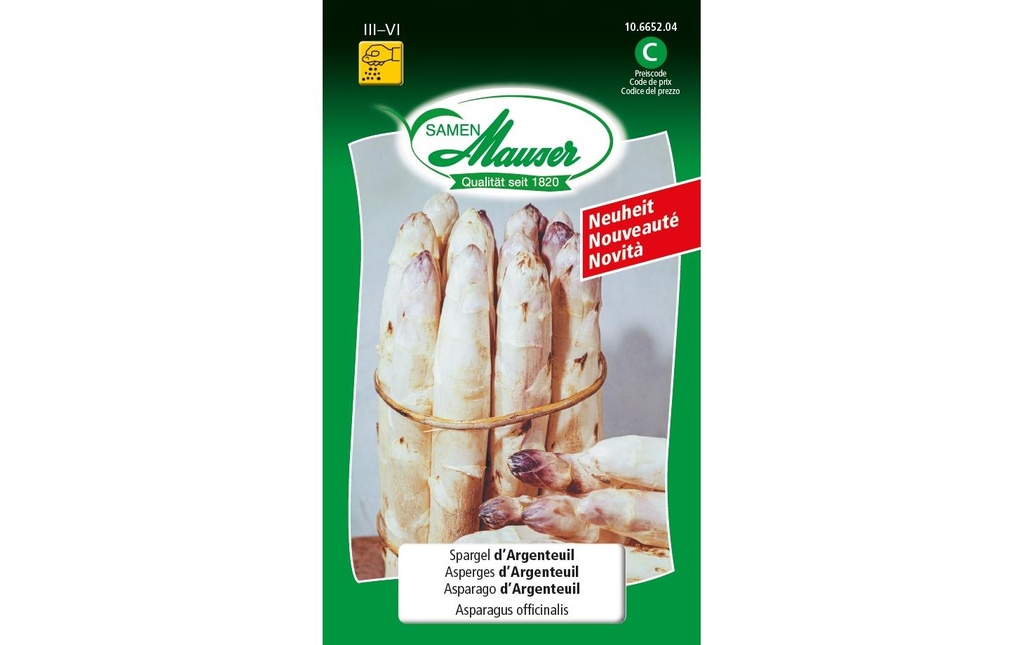 Samen Mauser Semence Asperges d'Argenteuil