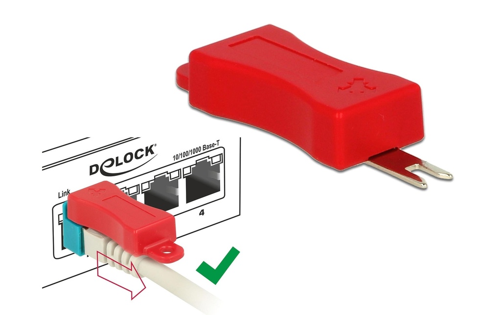 Delock Clip RJ45 Serrure de port 40 pièces